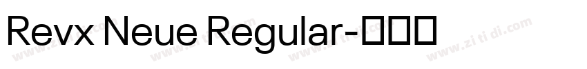 Revx Neue Regular字体转换